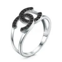 Кольцо из серебра с натуральной шпинелью