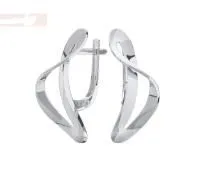 Серьги из серебра без вставок