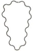 Колье из серебра с натуральным гранатом