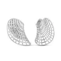 Серьги из серебра без вставок