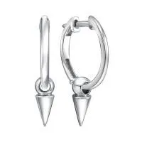 Серьги из серебра без вставок