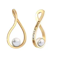 Подвеска УТЕШАЙСЯ ГОСПОДОМ из серебра с позолотой и жемчугом