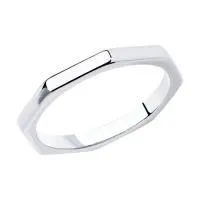 Кольцо из серебра без вставок