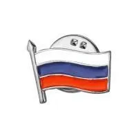 Значок из серебра с эмалью