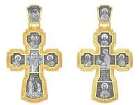 Крест из серебра с позолотой ЦЕЛИТЕЛИ