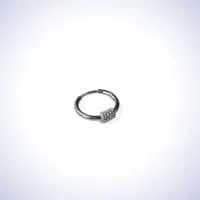 Серьга одиночная Конго из серебра