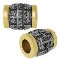 Бусина «ТРИНИТИ» из серебра с позолотой