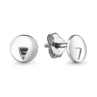 Серьги пусеты из серебра без вставок