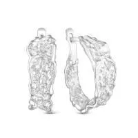 Серьги из серебра без вставок