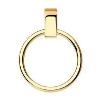 Подвеска из позолоченного серебра без вставок