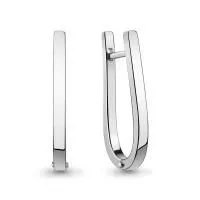 Серьги из серебра без вставок