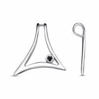 Подвеска из серебра с фианитом