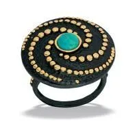 Серебряное кольцо с натуральной бирюзой