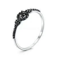 Кольцо из серебра с натуральной шпинелью