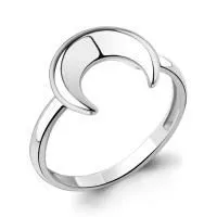 Кольцо Лунница из серебра без вставок