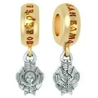 Бусина «ШЕСТИКРЫЛЫЙ СЕРАФИМ» из серебра с позолотой