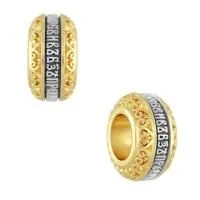 Бусина «ЛЮБОВЬ» из серебра с позолотой