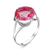 Кольцо из серебра с фианитом