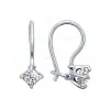 Серьги из серебра с фианитами (SOKOLOV)