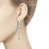 Серьги из серебра с фианитами (SOKOLOV)