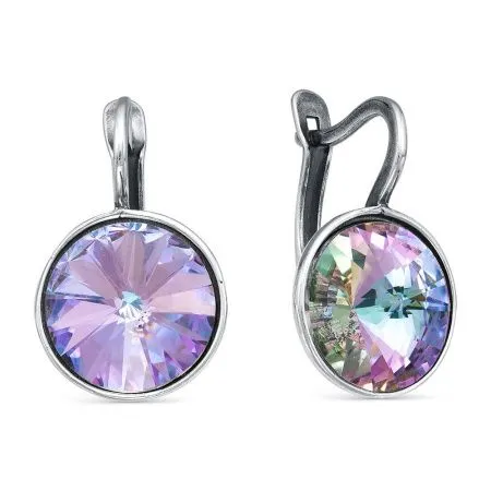 Серьги из серебра с ювелирным стеклом PRECIOSA