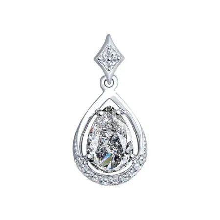 Подвеска из серебра с фианитами (SOKOLOV)