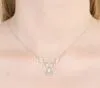 Колье из серебра с фианитами