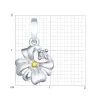 Подвеска из серебра с фианитом (SOKOLOV)