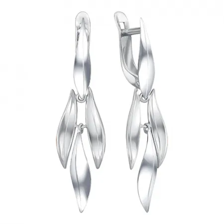 Длинные серьги из серебра