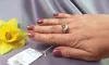 Кольцо из серебра с натуральным горным хрусталем