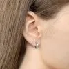Серьги из серебра без вставок