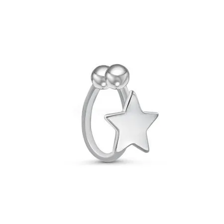 Серьга-кафф из серебра