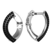 Серьги из серебра со шпинелью