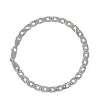 Браслет Тройной ромб с алмазной огранкой из серебра