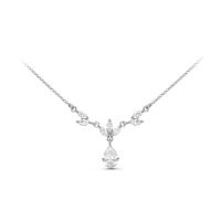 Колье из серебра с фианитами