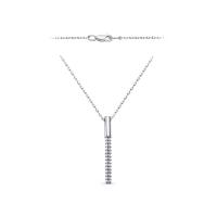 Колье из серебра с фианитами