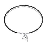 Браслет из серебра с натуральной шпинелью