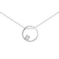 Колье из серебра с фианитом