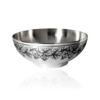 Чаша из серебра с черневым узором КРЫЖОВНИК