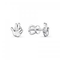 Серьги-пусеты из серебра