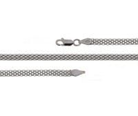 Цепь Тюльпан с алмазной огранкой из серебра