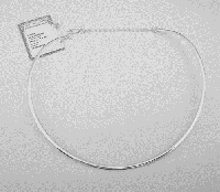 Серебряное колье гривна с замком