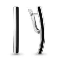 Серьги из серебра с эмалью