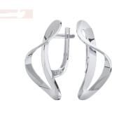 Серьги из серебра без вставок