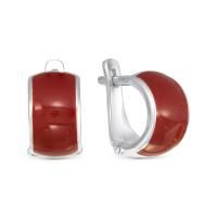 Серьги из серебра с эмалью