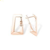 Серьги из серебра без вставок