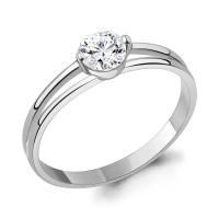 Кольцо из серебра с фианитом