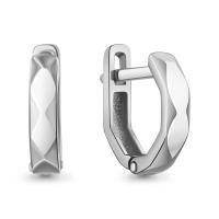 Серьги из серебра без вставок