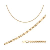 Цепь из серебра с позолотой