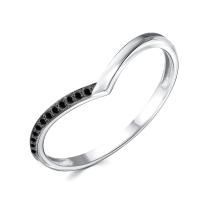 Кольцо из серебра с фианитами